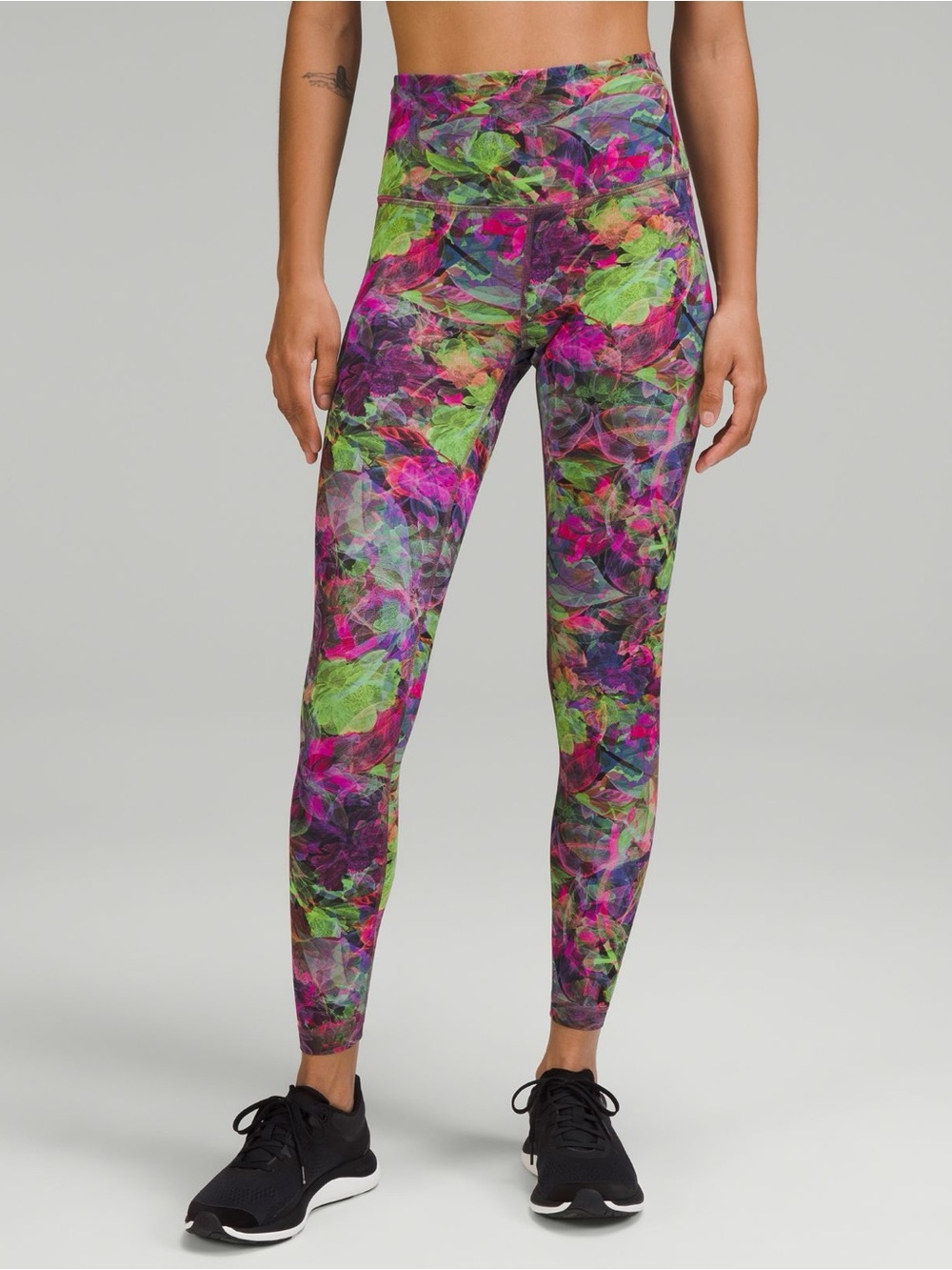 Lululemon Wunder Train HR tights leggings - vivid floral tone multi